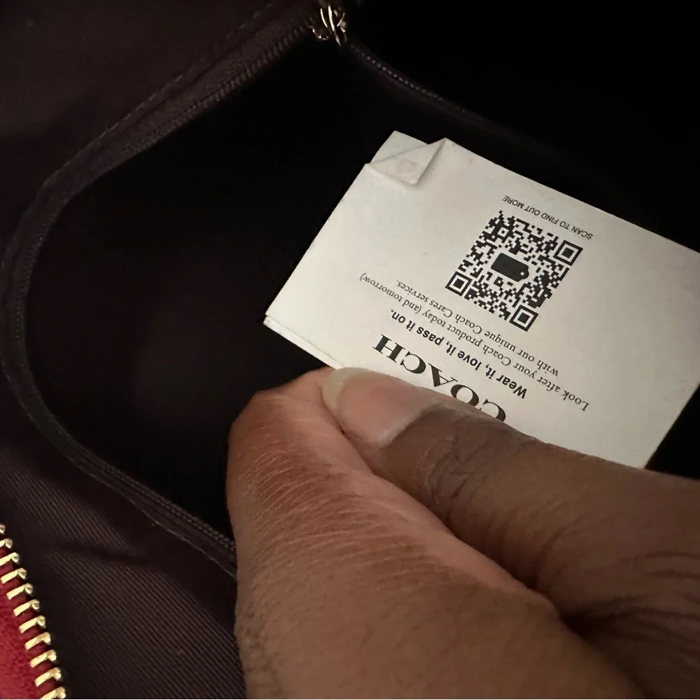 Coach Cherry Red Hobo Bag ❤️ SEND A OFFER!! Free Gift 🎁 w/ purchase - Picture 6 of 11